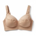 Mama nursing and pumping bra in soft nude fabric